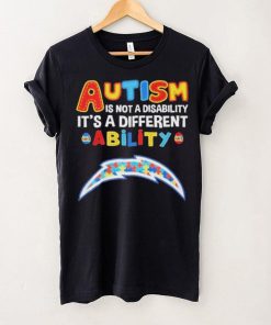 Los Angeles Chargers NFL Autism Is Not A Disability 2024 Shirt