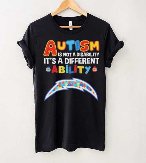 Los Angeles Chargers NFL Autism Is Not A Disability 2024 Shirt