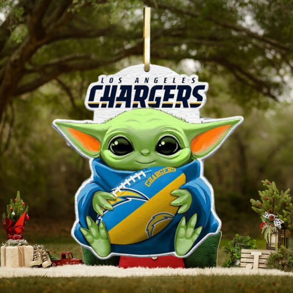 Los Angeles Chargers NFL Baby Yoda Star Wars Christmas Ornament Los Angeles Chargers NFL Baby Yoda Star Wars Christmas Ornament