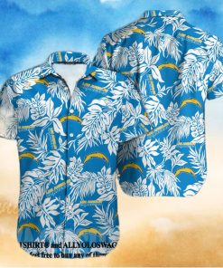 Los Angeles Chargers NFL Classic Hawaiian Button Shirt