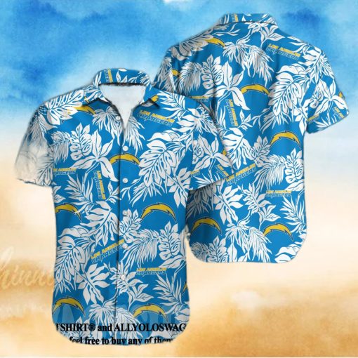 Los Angeles Chargers NFL Classic Hawaiian Button Shirt