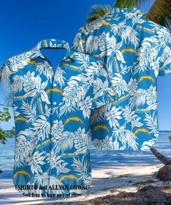 Los Angeles Chargers NFL Classic Hawaiian Button Shirt