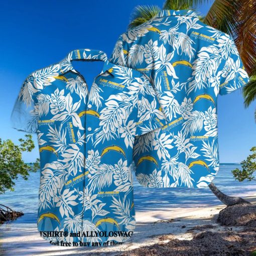 Los Angeles Chargers NFL Classic Hawaiian Button Shirt