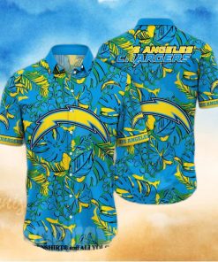 Los Angeles Chargers NFL Flower Classic Full Print Hawaiian Shirt