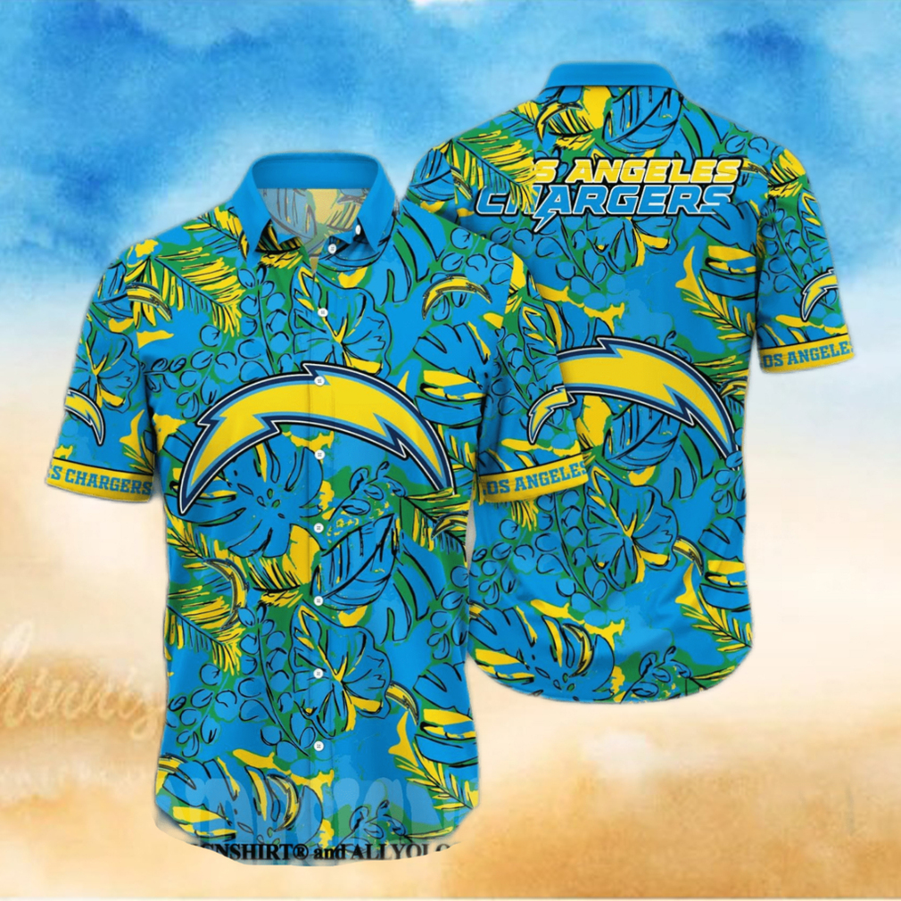 Los Angeles Chargers NFL Flower Classic Full Print Hawaiian Shirt Los Angeles Chargers NFL Flower Classic Full Print Hawaiian Shirt