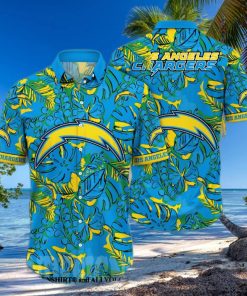Los Angeles Chargers NFL Flower Classic Full Print Hawaiian Shirt 1 Los Angeles Chargers NFL Flower Classic Full Print Hawaiian Shirt