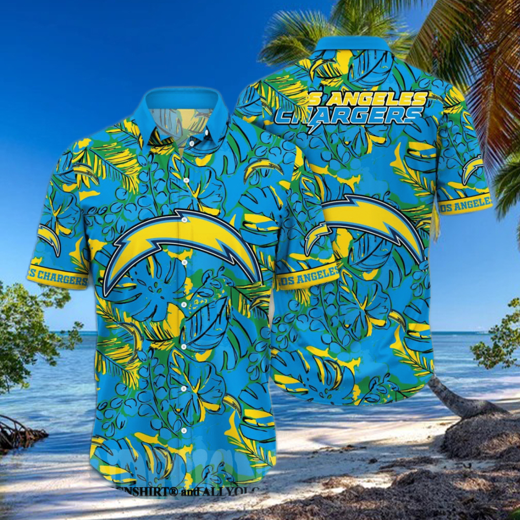 Los Angeles Chargers NFL Flower Classic Full Print Hawaiian Shirt Los Angeles Chargers NFL Flower Classic Full Print Hawaiian Shirt