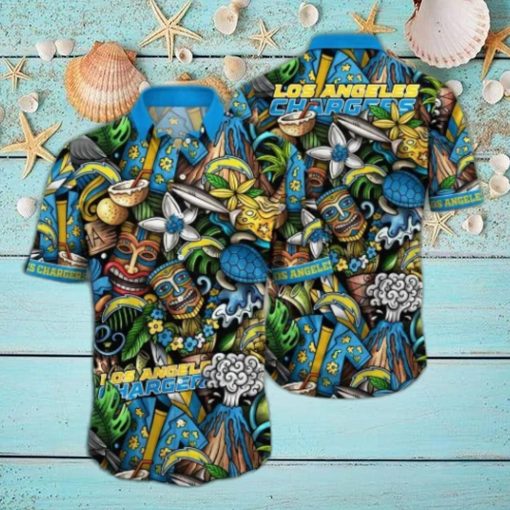 Los Angeles Chargers NFL Flower Hawaii Shirt And Thoodie, sweater, longsleeve, shirt v-neck, t-shirt For Fans