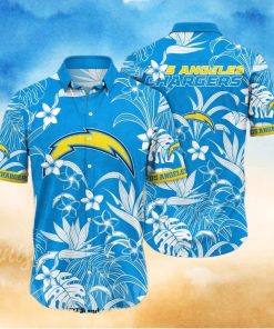 Los Angeles Chargers NFL Flower Unisex Full Print Hawaiian Shirt