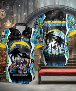 Los Angeles Chargers NFL Hawaiian Shirt Custom Name 3D All Over Printed Hawaii Shirt