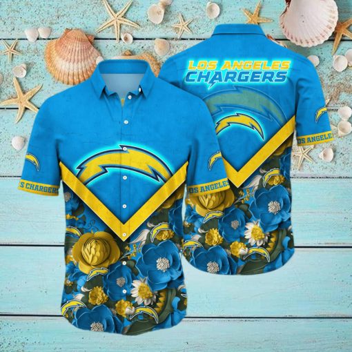 Los Angeles Chargers NFL Hawaiian Shirt Custom Vacation Aloha Shirt