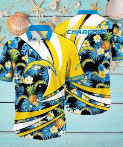 Los Angeles Chargers NFL Hawaiian Shirt Ocean Waves Aloha Shirt