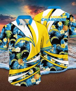 Los Angeles Chargers NFL Hawaiian Shirt Ocean Waves Aloha Shirt