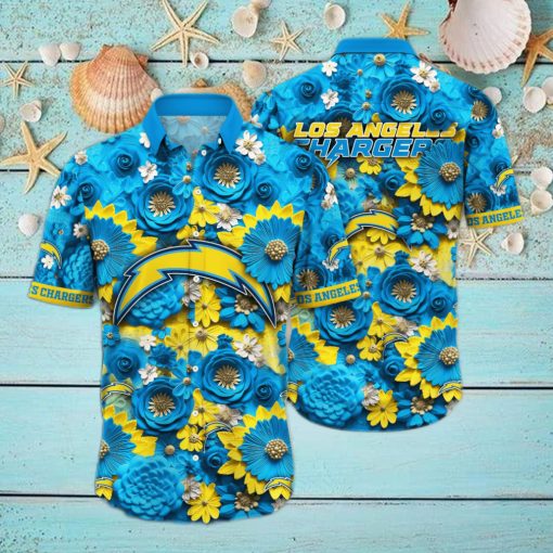 Los Angeles Chargers NFL Hawaiian Shirt Trending For This Summer Customize Shirt Any Team