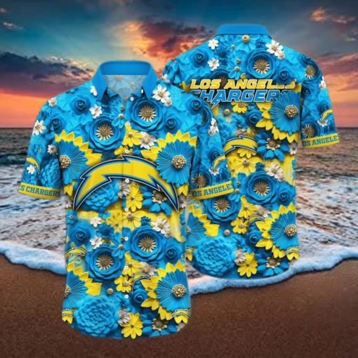 Los Angeles Chargers NFL Hawaiian Shirt Trending For This Summer Customize Shirt Any Team