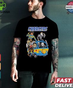 Los Angeles Chargers NFL Horror Characters Movie Hippie Halloween Shirt