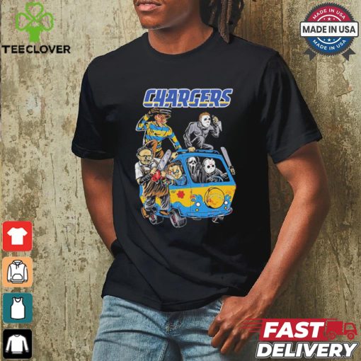 Los Angeles Chargers NFL Horror Characters Movie Hippie Halloween Shirt
