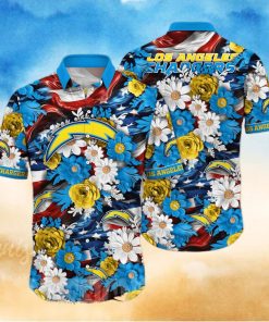 Los Angeles Chargers NFL Independence Day All Over Printed Unisex Hawaiian Shirt