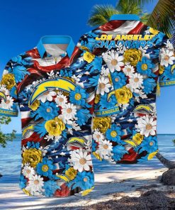 Los Angeles Chargers NFL Independence Day All Over Printed Unisex Hawaiian Shirt