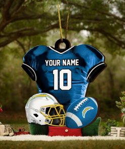Los Angeles Chargers NFL Sport Ornament Custom Name And Number