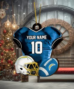 Los Angeles Chargers NFL Sport Ornament Custom Name And Number
