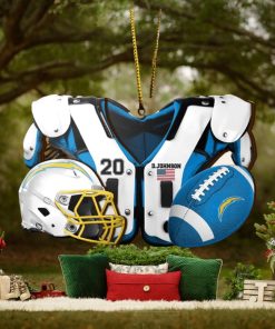 Los Angeles Chargers NFL Sport Ornament Custom Your Name And Number