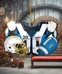 Los Angeles Chargers NFL Sport Ornament Custom Your Name And Number