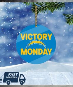 Los Angeles Chargers NFL Victory Monday Christmas Tree Decorations Xmas Ornament