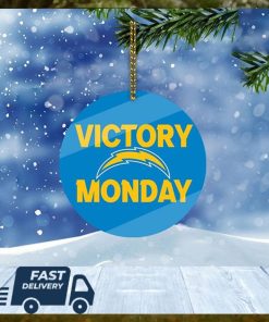 Los Angeles Chargers NFL Victory Monday Christmas Tree Decorations Xmas Ornament