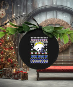 Los Angeles Chargers NFL football Christmas helmet  ornament
