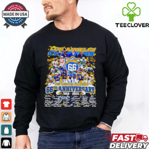 Los Angeles Chargers The Chargers 66th Anniversary 1959 2025 signature shirt