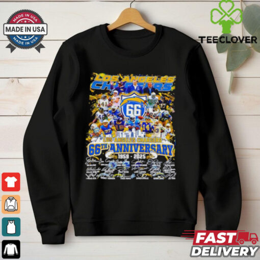 Los Angeles Chargers The Chargers 66th Anniversary 1959 2025 signature shirt