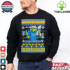 Philadelphia Eagles X Grinch Christmas with Super Bowl Trophy ugly Christmas shirt