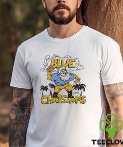 Los Angeles Chargers fowder blue Christmas retro shirt