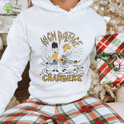 Los Angeles Chargers high boltage X Beavis And Butt Head this is rock hoodie, sweater, longsleeve, shirt v-neck, t-shirt