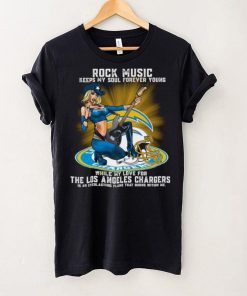 Los Angeles Chargers rock music keep my soul forever young shirt