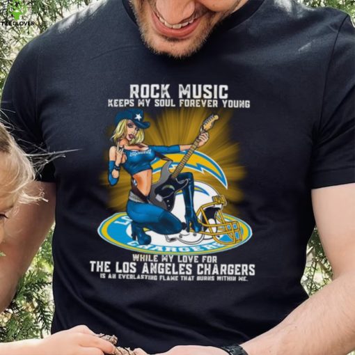 Los Angeles Chargers rock music keep my soul forever young hoodie, sweater, longsleeve, shirt v-neck, t-shirt