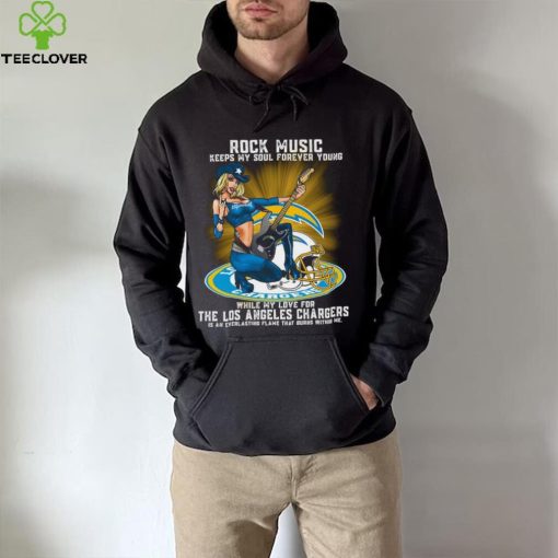 Los Angeles Chargers rock music keep my soul forever young hoodie, sweater, longsleeve, shirt v-neck, t-shirt