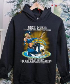 Los Angeles Chargers rock music keep my soul forever young hoodie, sweater, longsleeve, shirt v-neck, t-shirt