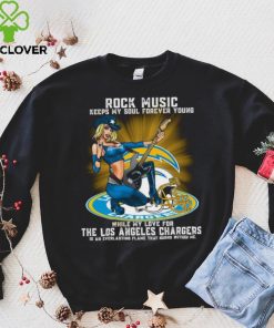 Los Angeles Chargers rock music keep my soul forever young hoodie, sweater, longsleeve, shirt v-neck, t-shirt