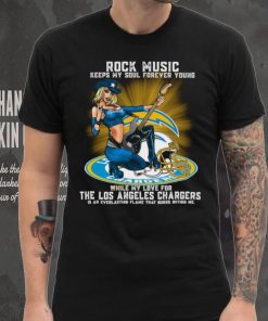 Los Angeles Chargers rock music keep my soul forever young hoodie, sweater, longsleeve, shirt v-neck, t-shirt