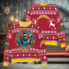 Los Angeles Dodgers x Grinch Dr. Seuss How the Grinch Stole Christmas MLB with World Series Trophy Ugly Christmas Sweater Red