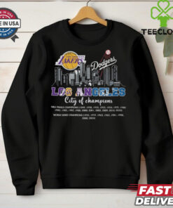 Los Angeles City Of Champions Los Angeles Lakers X Los Angeles Dodgers Shirt