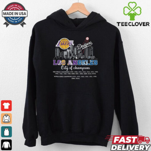 Los Angeles City Of Champions Los Angeles Lakers X Los Angeles Dodgers Shirt