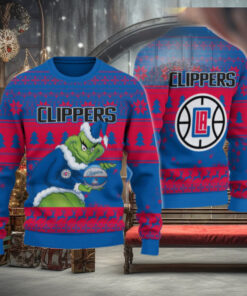 Los Angeles Clippers Grinch Christmas Ugly Sweater