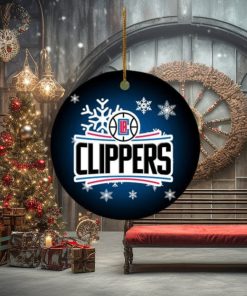 Los Angeles Clippers NBA Merry Christmas Decorations Ornament