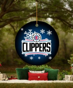 Los Angeles Clippers NBA Merry Christmas Decorations Ornament