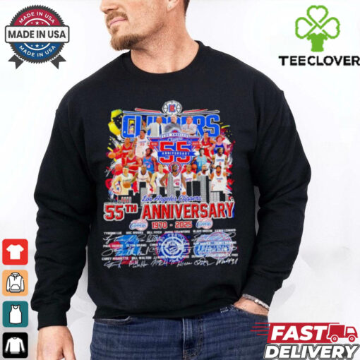 Los Angeles Clippers The Clippers 55th Anniversary 1970 2025 signatures shirt