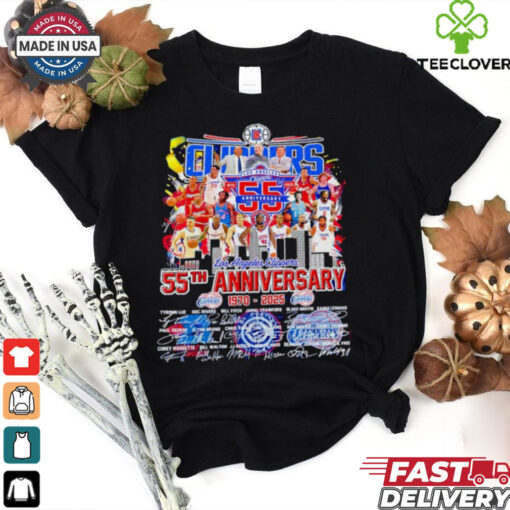 Los Angeles Clippers The Clippers 55th Anniversary 1970 2025 signatures shirt