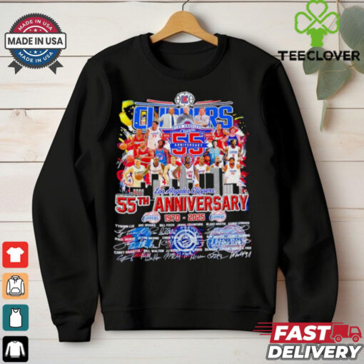 Los Angeles Clippers The Clippers 55th Anniversary 1970 2025 signatures shirt